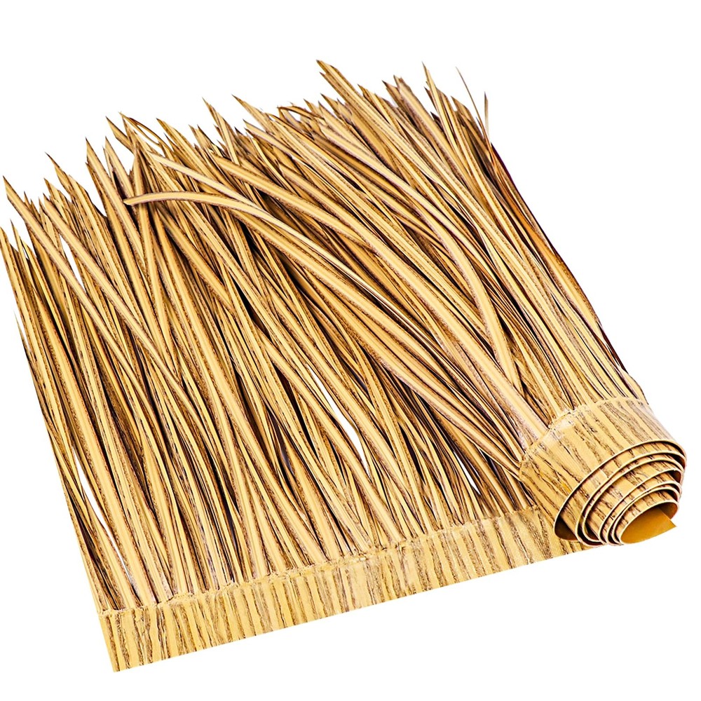 Artificial Thatch Roofing Rolls Yellow 16 x 157 Tiki Bar Palapa Garden