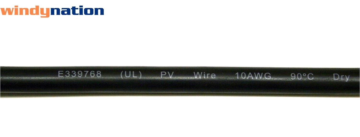 10 AWG 10 Gauge Solar Panel Extension Cable PV Wire 25 ft to 300 ft RV Boat gallery