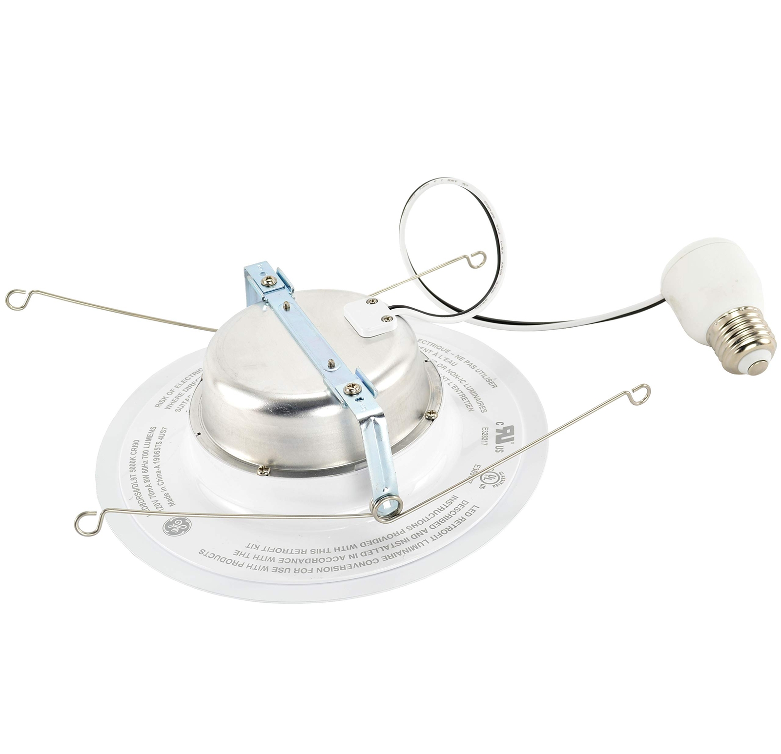 GE 47769 3-Pack 8 watt LED Downlight, Daylight retrofit kit, 3 count, White, gallery