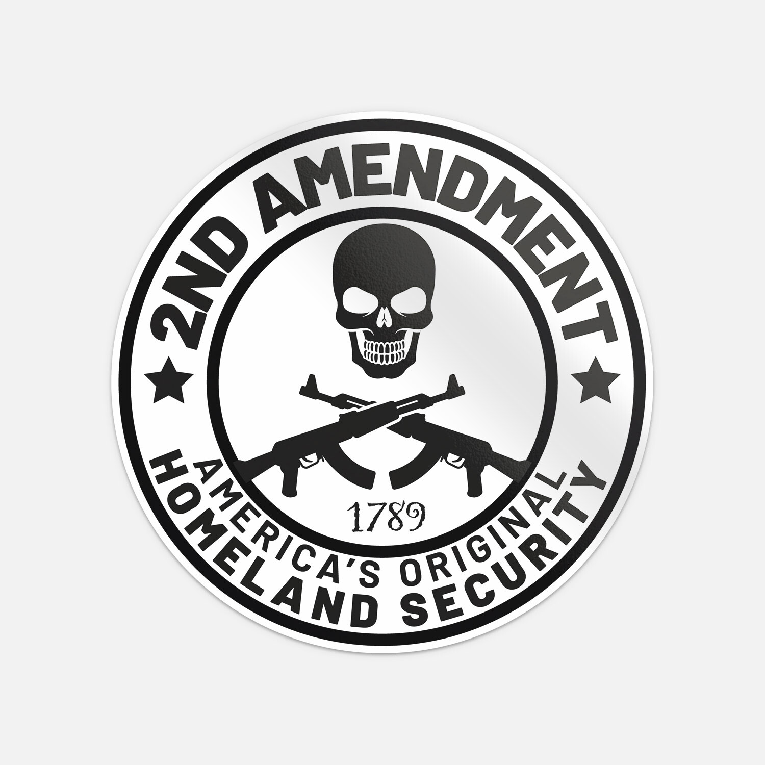 2nd Amendment America's Original Homeland Car Bumper Vinyl Sticker Decal gallery