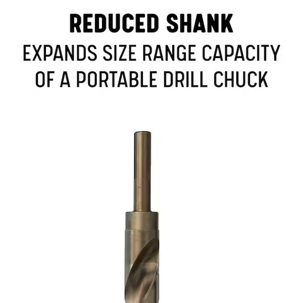 9/16 In. M42 Cobalt Reduced Shank Drill Bit with 1/2 In. Shank gallery