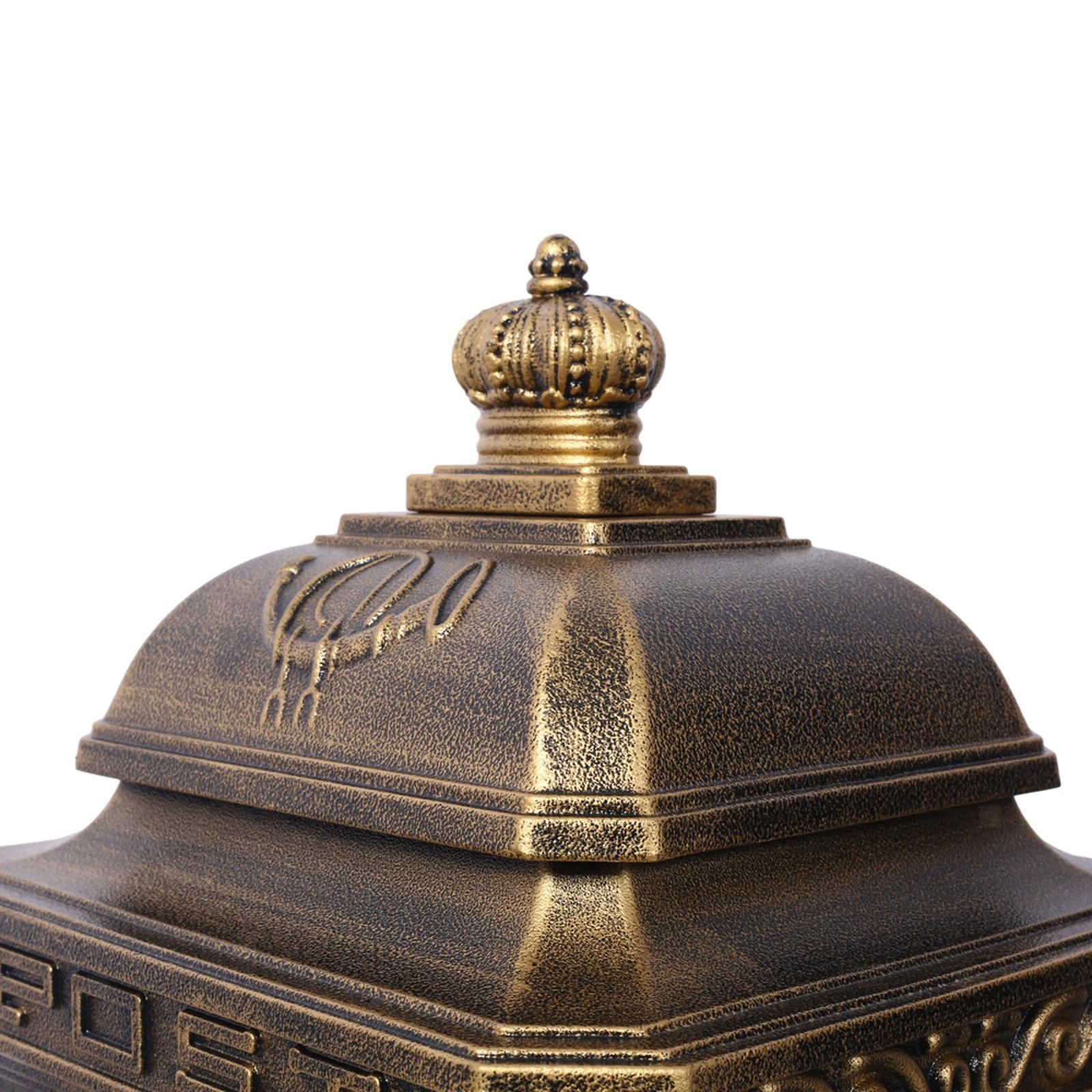 Large Capacity Copper Mailbox Outdoor Lockable Parcel Box Vintage Residential gallery