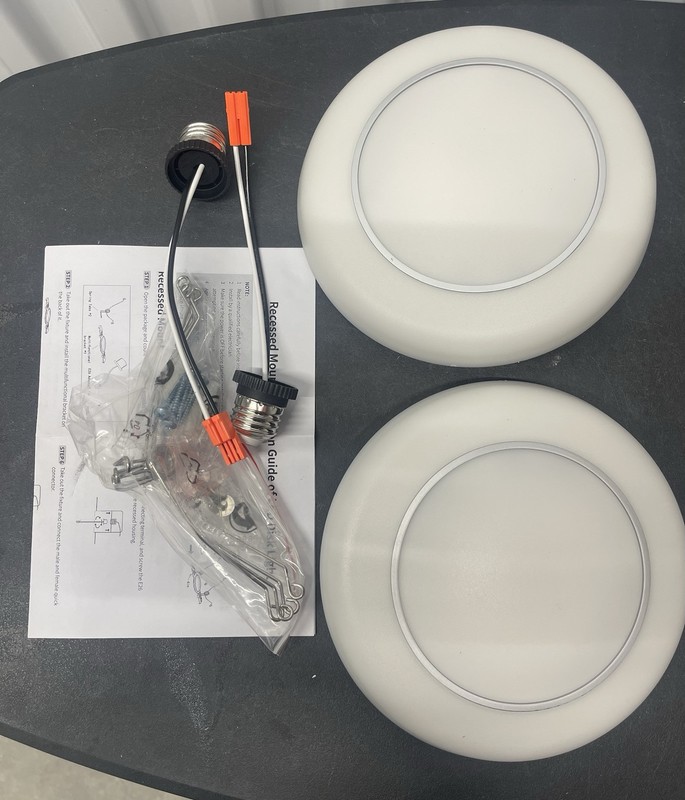 MBOYWLOV LED Disk Ceiling Light 6" 5CCT Downlight & Night Light 6-Pk 3000-6000K gallery