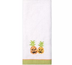 Halloween Pineapple Jack-O’-Lantern Hand Towel 16 in x 25 in Cotton