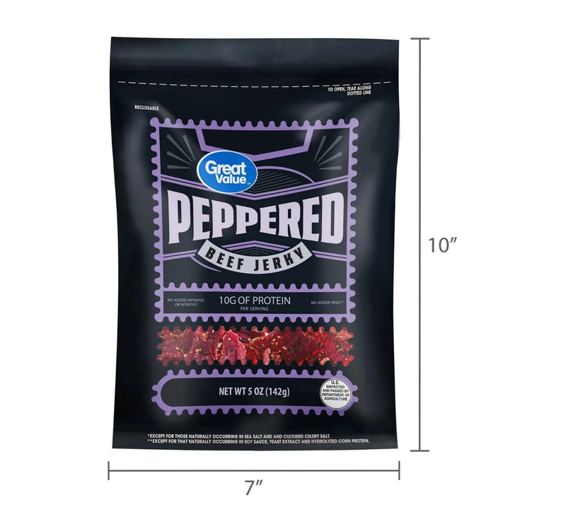 Great Value Peppered Beef Jerky, 5 Oz... gallery