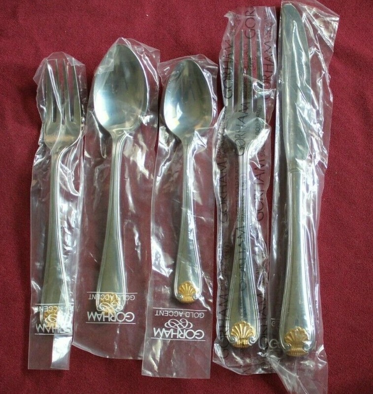Gorham Stainless GOLDEN SHELL Open Stock You Choose the Piece(s) 18/8 Unused gallery