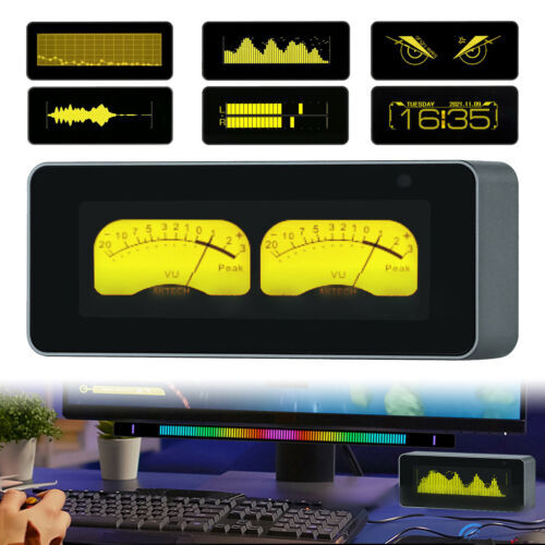 OLED Digital Analyzer Sound Level Meter Display Audio Spectrum For Home gallery