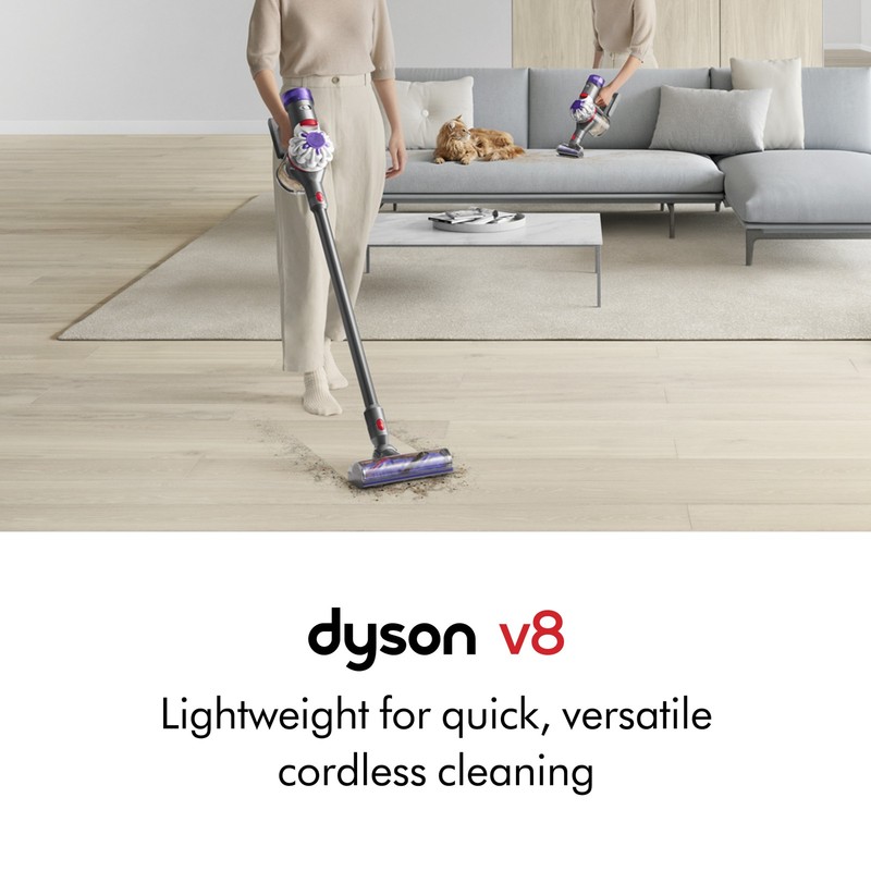 Dyson V8 Cordless Vacuum | Silver | Refurbished gallery