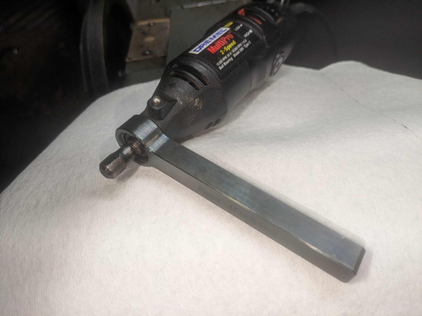 Dremel Lathe Tool Post Grinder Attachment 3/4-12 Thread A-36 Steel Made In U.S.A gallery