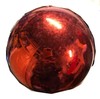 Ceramic Hanging Globe - Approximately 16" in Diameter (Silver or Red) gallery
