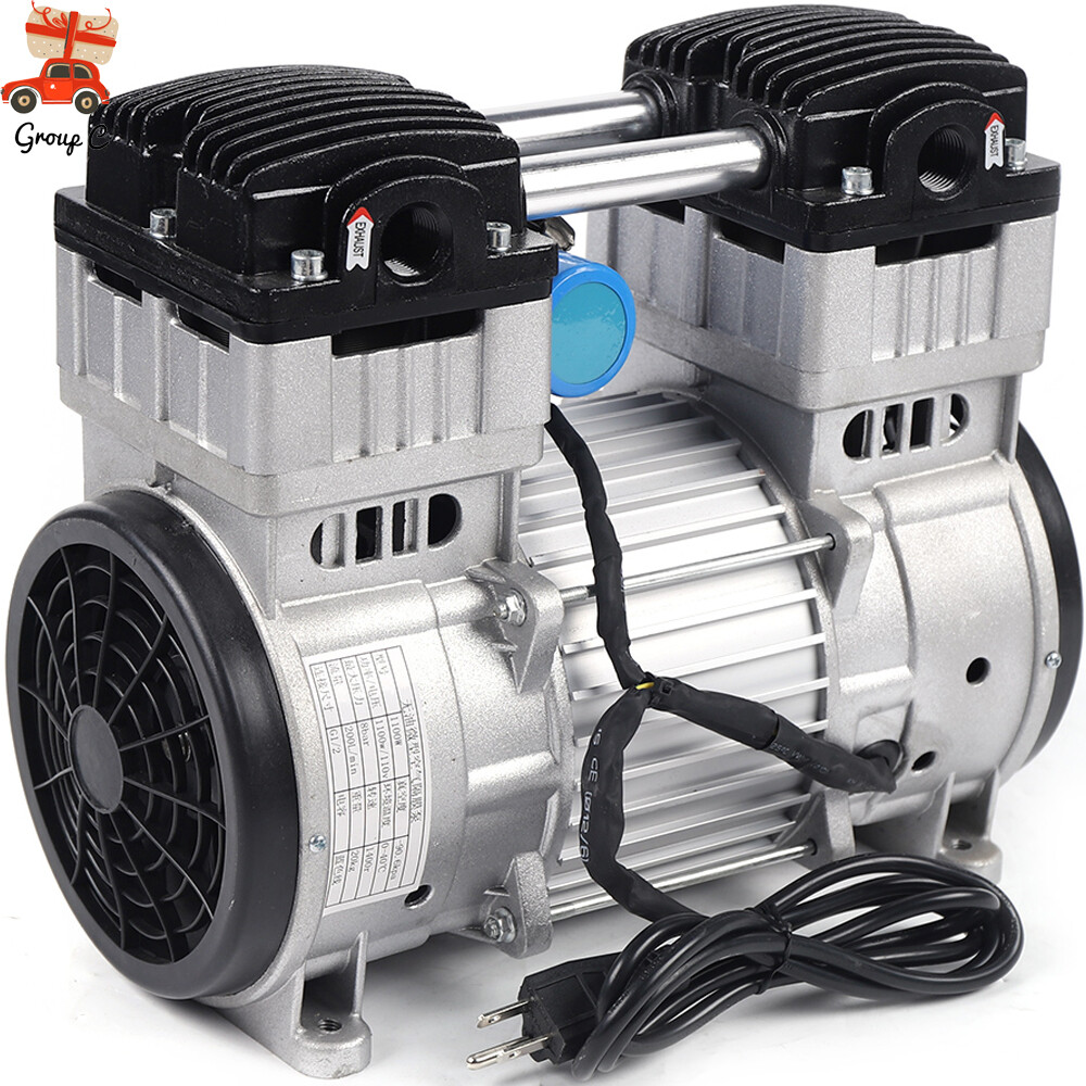 1100W 7CFM Silent Air Pump Compressor Head Small Air Mute Oilless Vacuum Pump gallery