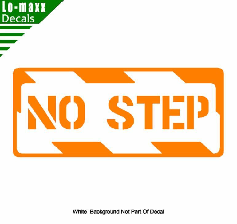 No Step Aircraft Markings Graphic Durable High Performance Die Cut Vinyl Decal gallery