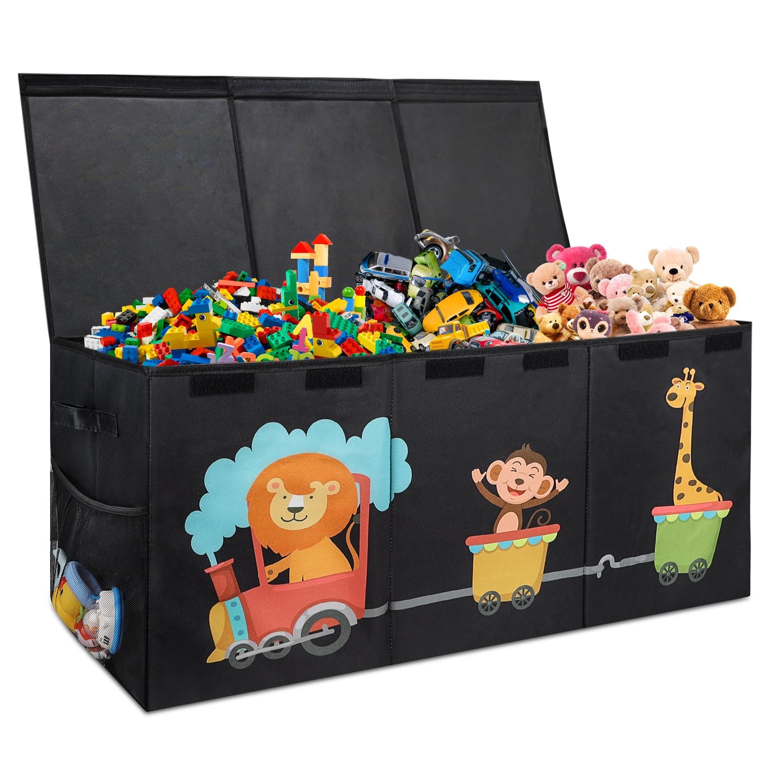 XL Toy Box with Lid - Collapsible Large Chest Toddler Bin Kids Storage Organizer gallery