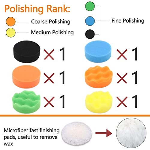Car Headlight Restoration Kit, 3 Inch Car Polishing Sanding Discs with 41 PCS gallery