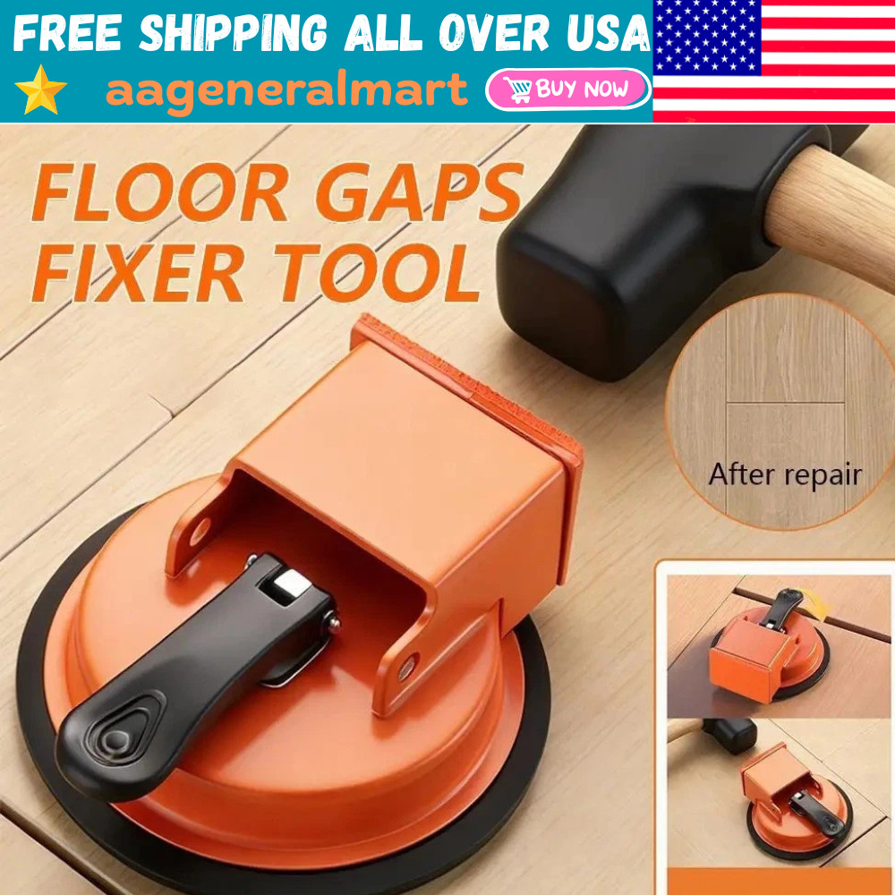 Floor Gap Fixer Tool with Suction Cup for Hardwood-Laminate and Vinyl Flooring gallery