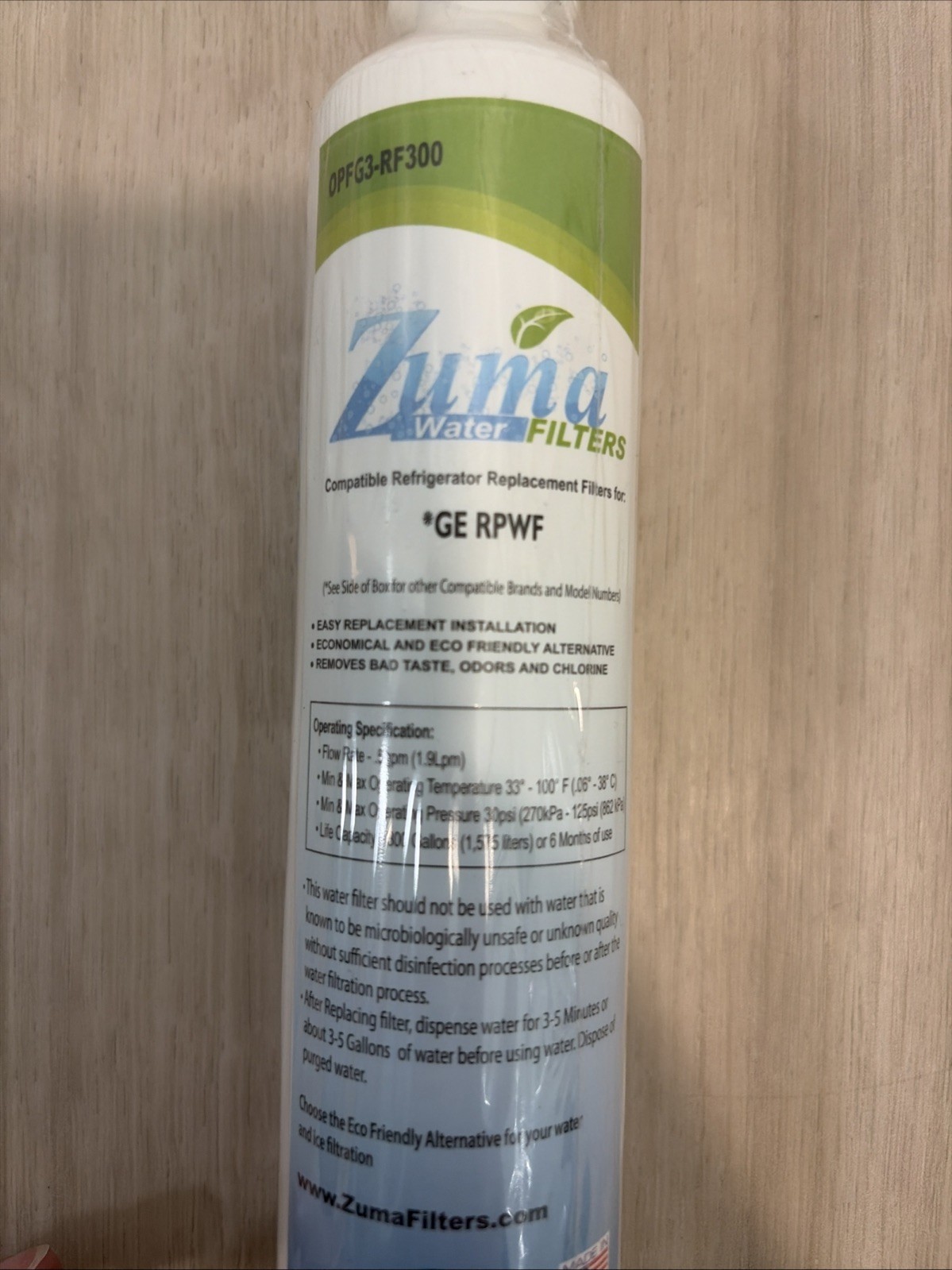GE RPWF Refrigerator Water Filter by Zuma Filters USA MADE gallery