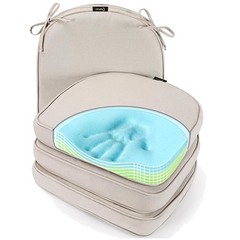 Durable Double-Stitched Gel Memory Foam Cushions – Set of 4 for Everyday Use