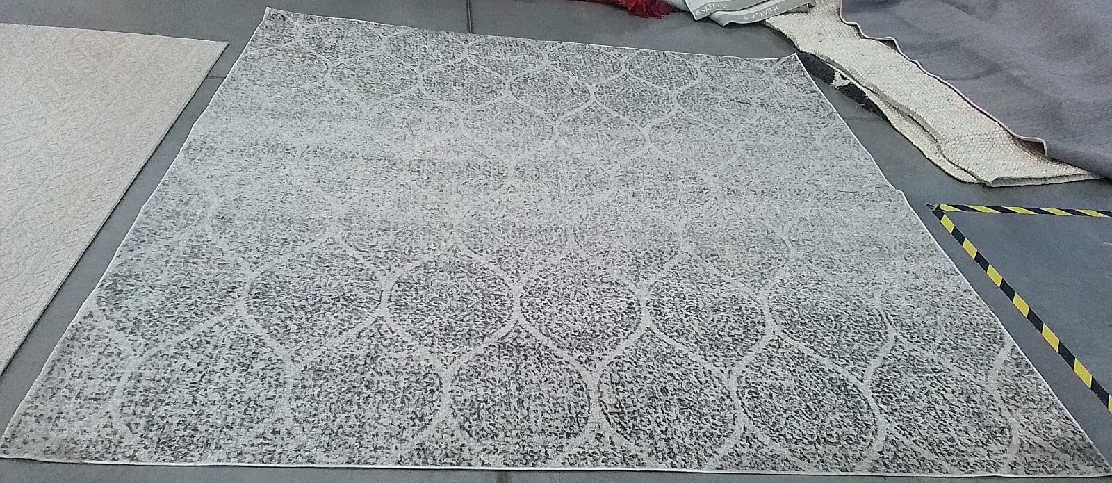 IVORY / SILVER 9'-0" x 9'-0" Stained Rug, Reduced Price 1172762683 MAD604B-9SQ gallery