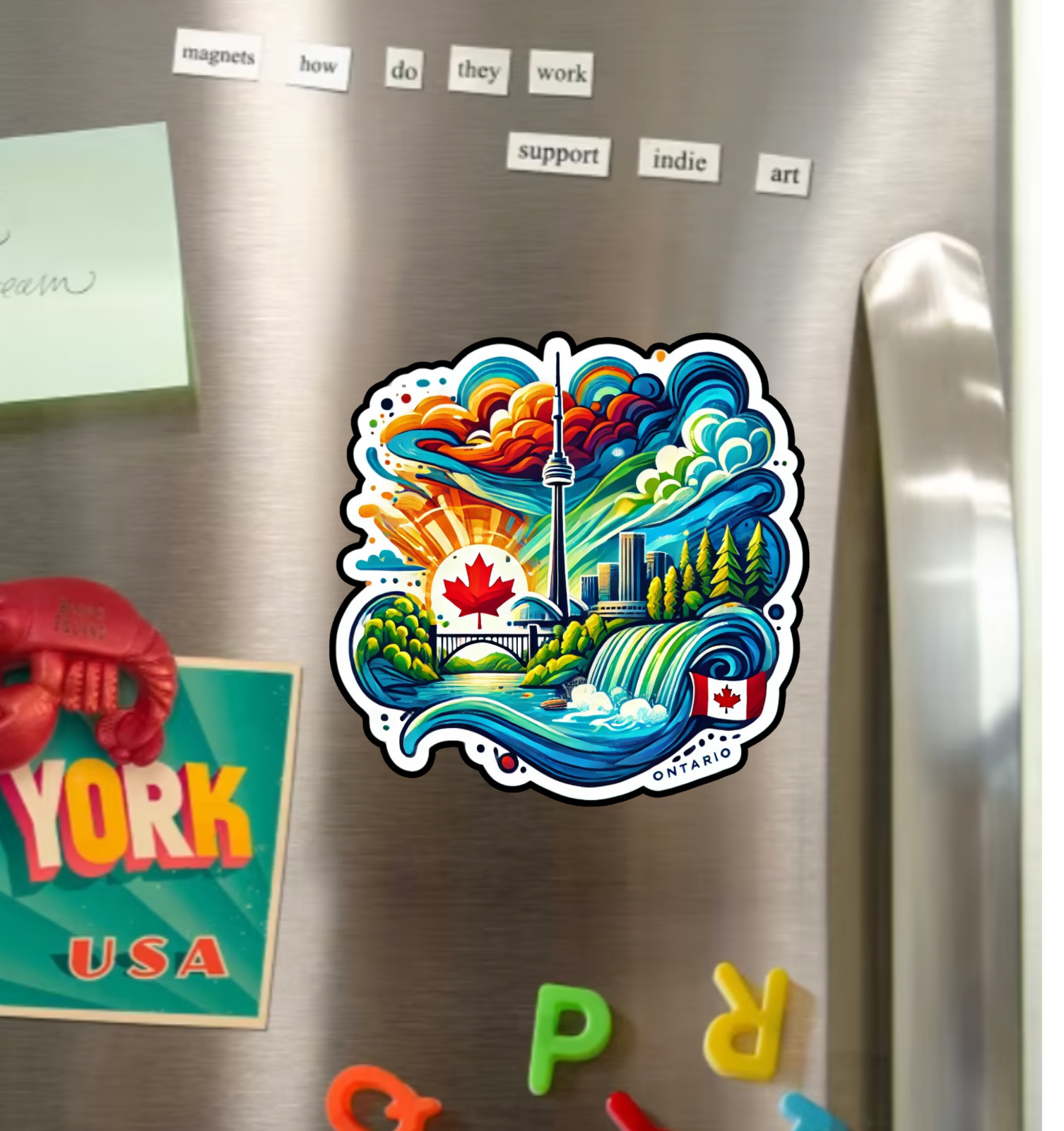 Ontario Canada Fridge Magnet or Laptop Sticker gallery