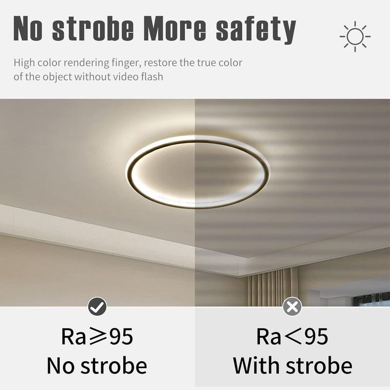 15.7" Modern LED Flush Mount Ceiling Light, 3 Color Temp, 40-60W gallery