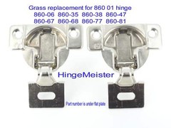 Grass 860 flat plate Replacement hinge – NEW – Sold in Pairs 860- 05 06 22 34 35