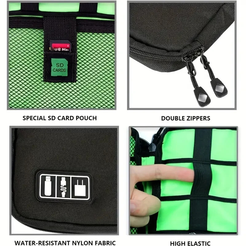 Electronics Accessories Organizer Bag, Portable Tech Gear (F1) gallery