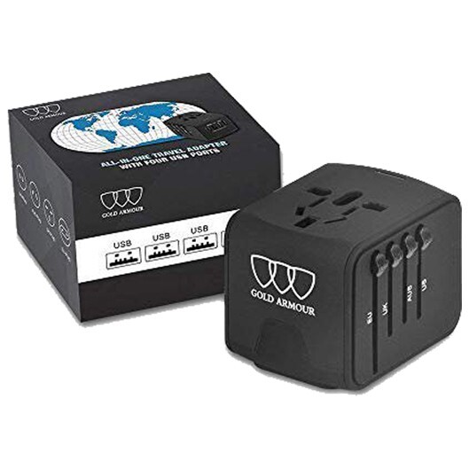 International Travel Adapter Universal Power Adapter 2.4A 4xUSB European UK AUS gallery
