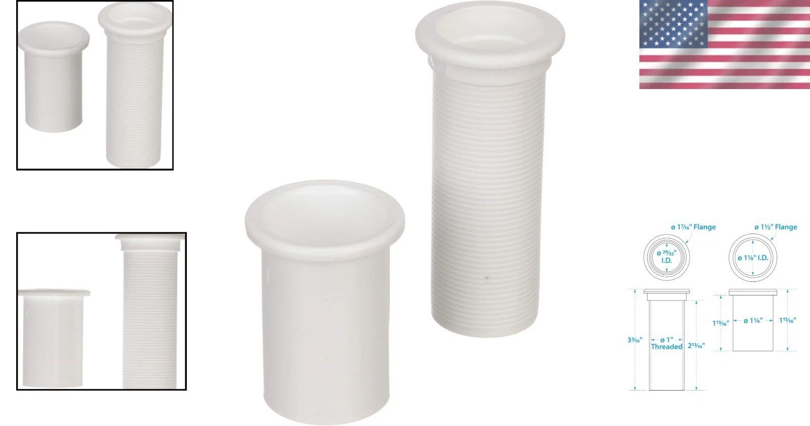 Versatile Adjustable Drain Tube for Motorwell and Livewell - Lightweight Design gallery