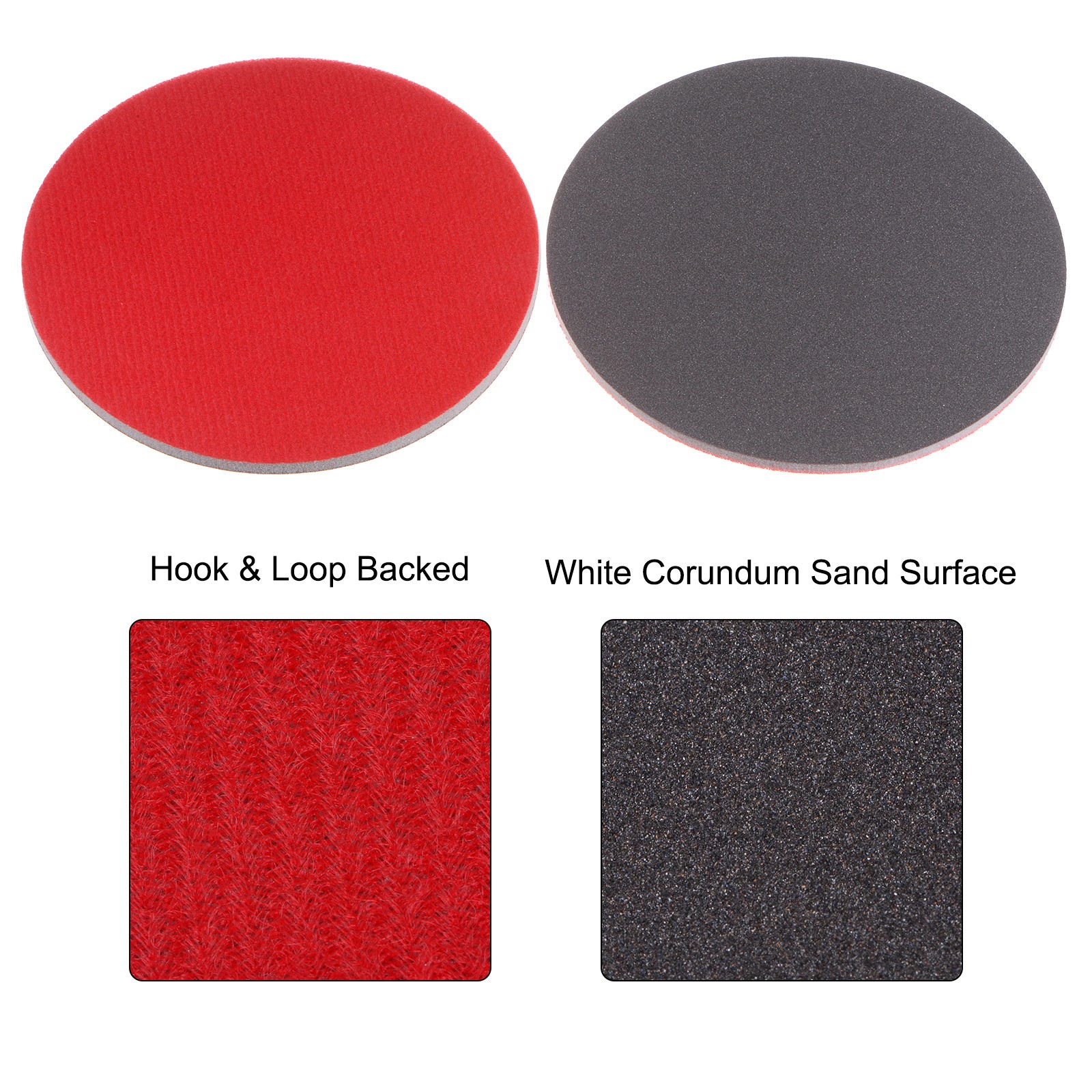 30sets 800 Grit Sanding Sponge 5 Inch Hook and Loop Sponge Sanding Disc Wet/Dry gallery