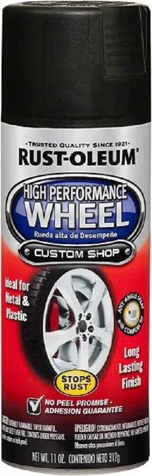 Wheel Coating Spray Paint Car Trucks Metallic Matt Black Rims Stop Rust Durable gallery