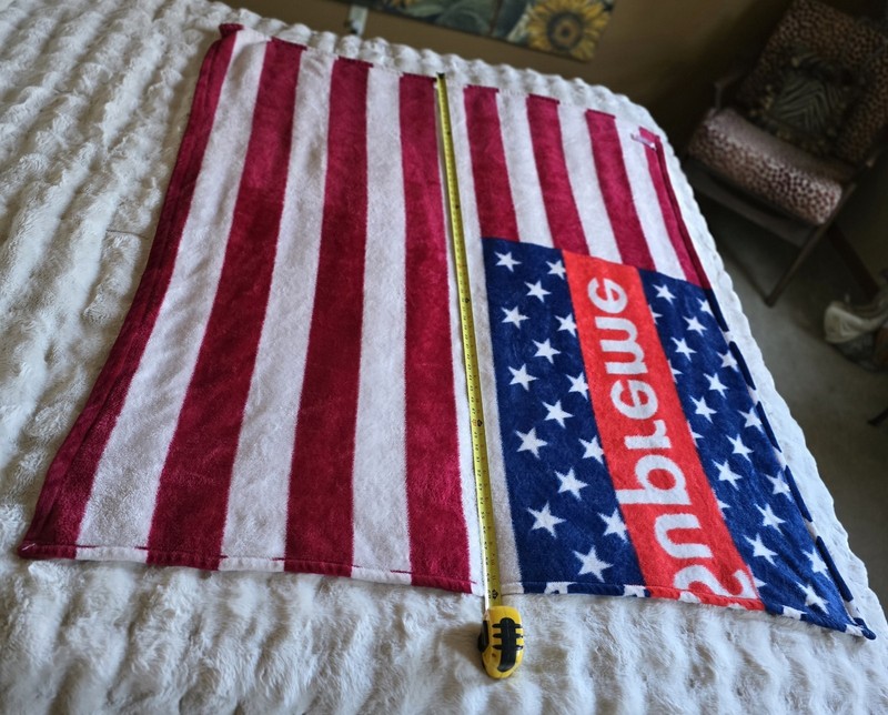 Supreme Throw 60×48" American Flag Plush Vibrant Colors gallery