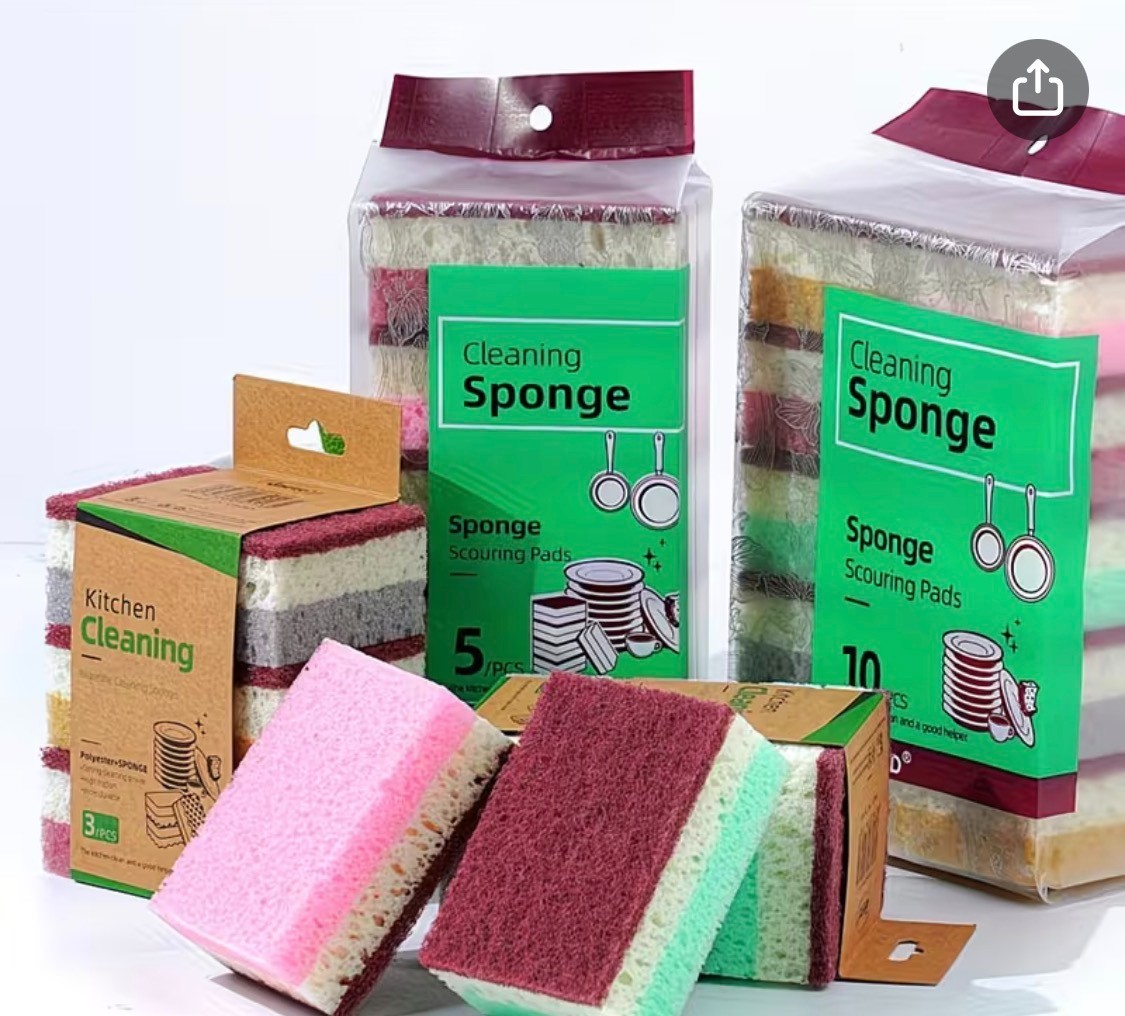 High Density Sponge Cleaning Cloth, Dishwashing Cloth,non Greasy Kitchen gallery