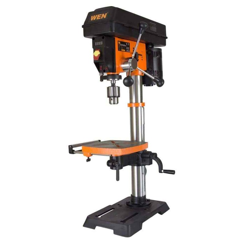 Benchtop Drill Press 12 in. Variable Speed Cast Iron Laser Work Light 5/8 in gallery