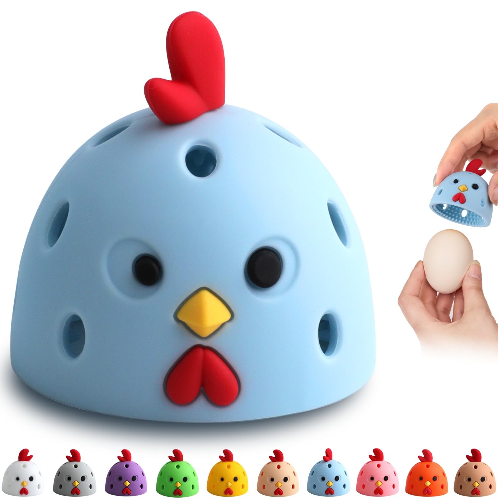 Egg Brush Cleaner, Egg Cleaner Scrubber for Fresh Eggs, Cute Chick Shaped Sil... gallery