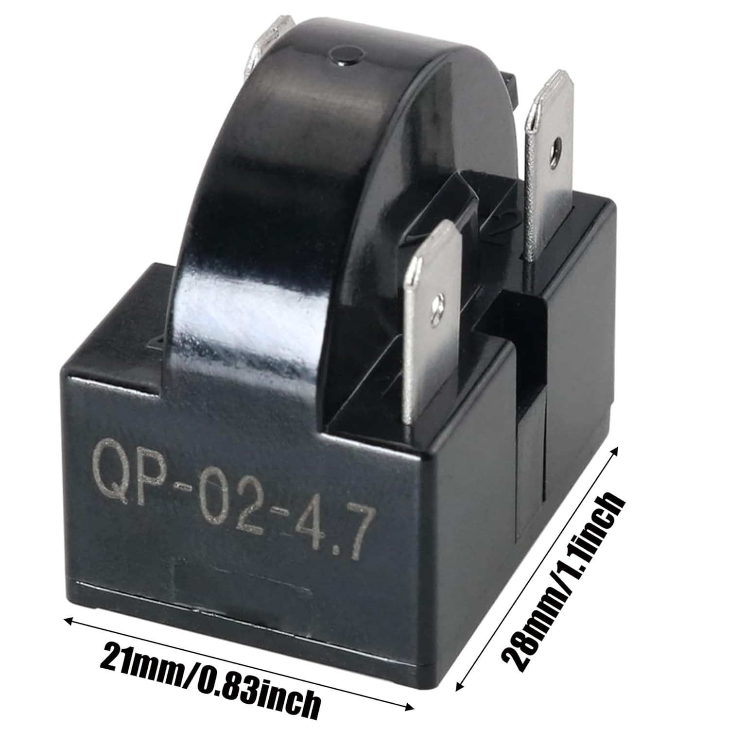 4.7 Ohm PTC Start Relay for Whirlpool, Frigidaire, Kenmore & Mini Fridges gallery