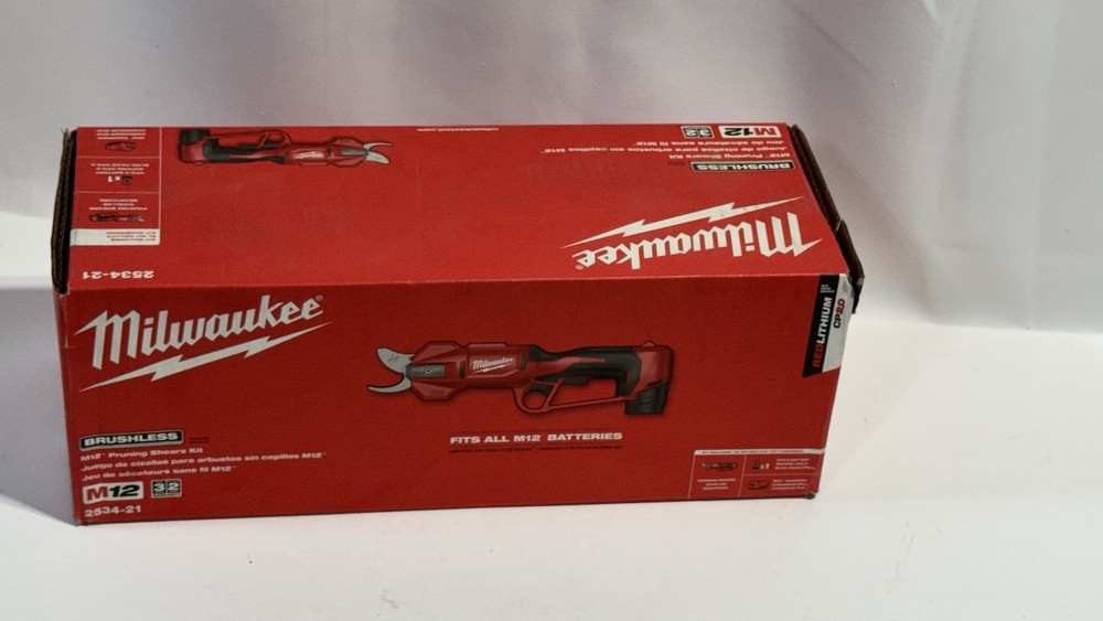 Milwaukee Tool 2534-21 Pruning Shears Kit, 1-1/4 In Cut Cap, Sk5 Steel 2-1/4 In