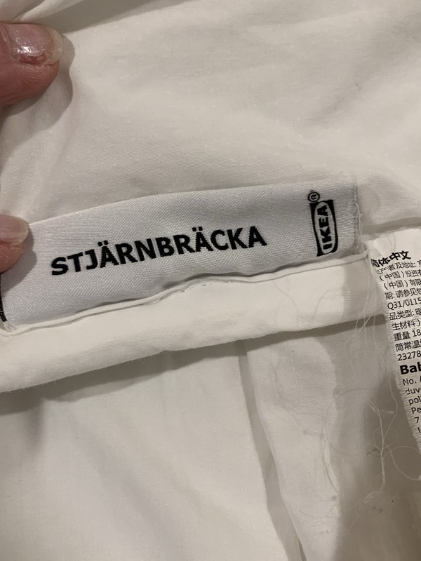 Ikea Stjarnbracka Twin Warm Down Alternative Comforter White 59”x79” gallery