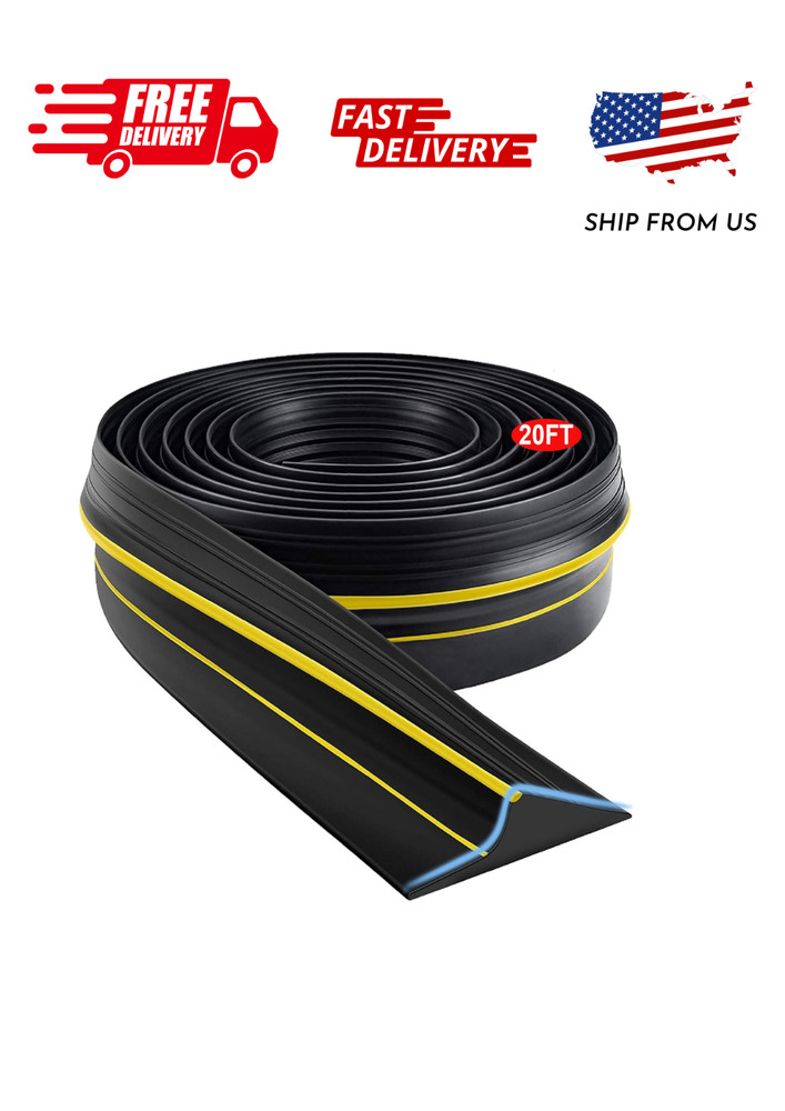 20' Universal Garage Door Threshold Sealing Strip Bottom Seal Weather Stripping