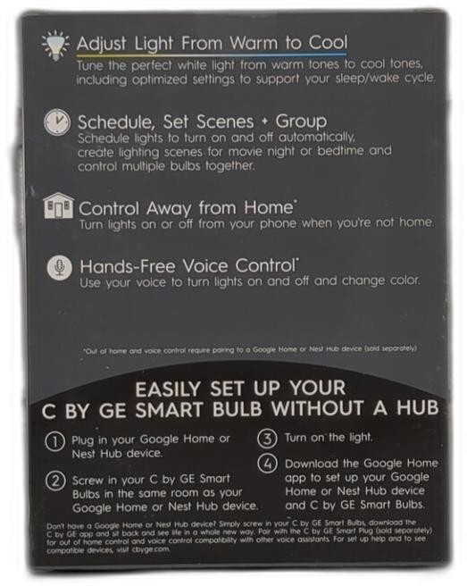 GE CYNC Smart LED Light Bulbs, Tunable White, Bluetooth and Wi-Fi, Works with gallery