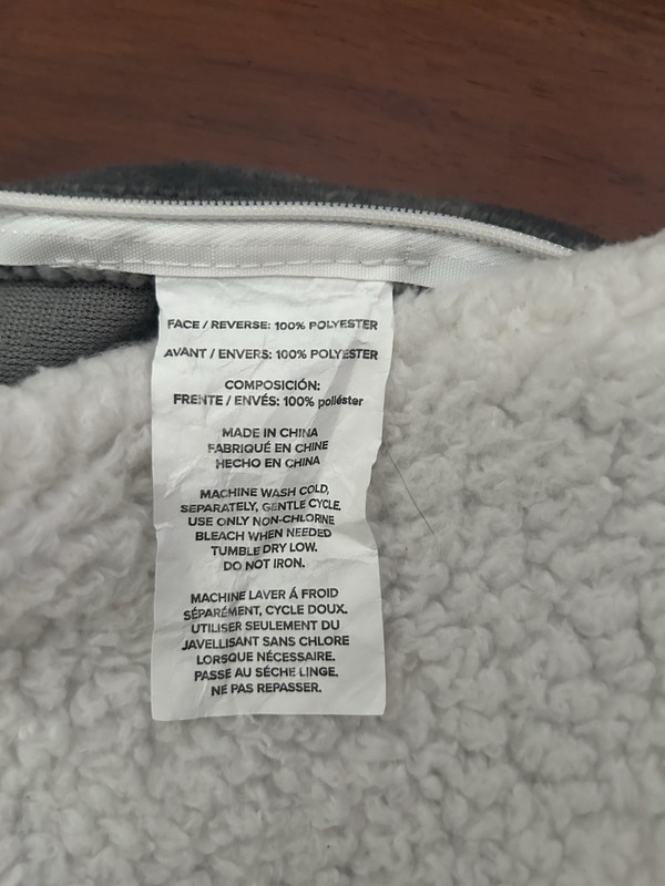 UGG 2 Standard 20"x26 Zip Pillow Covers Sham Sherpa Fleece Microplush Gray White gallery