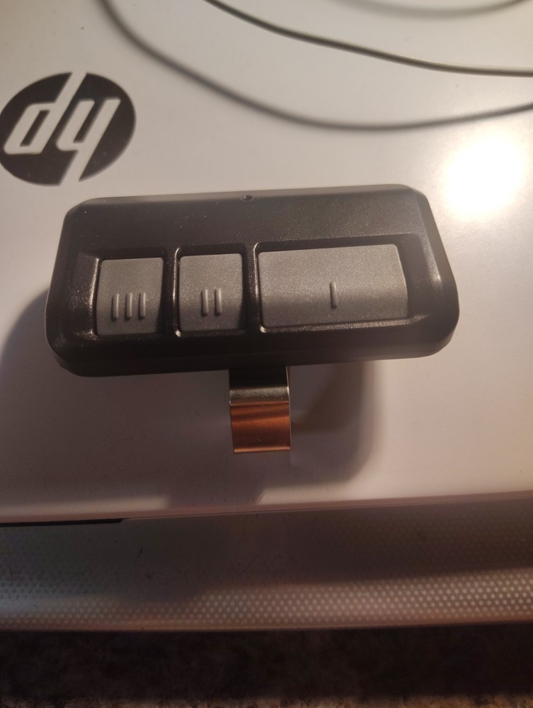Generic Used Unbranded Three-button Garage Door Remote With Battery