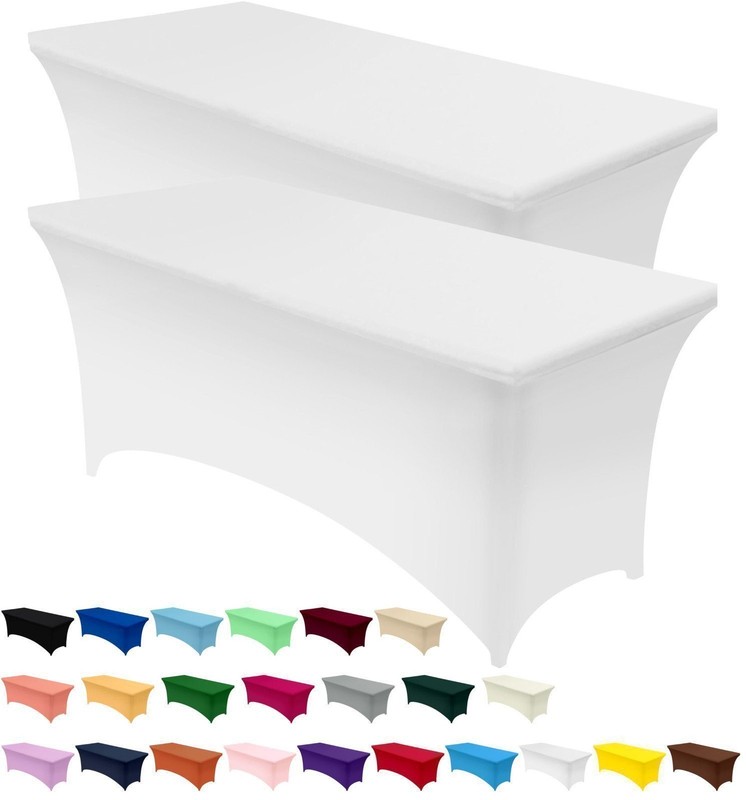 Utopia Kitchen Spandex Tablecloth 10 Pack [6FT, Red] Tight, Fitted, Washable... gallery