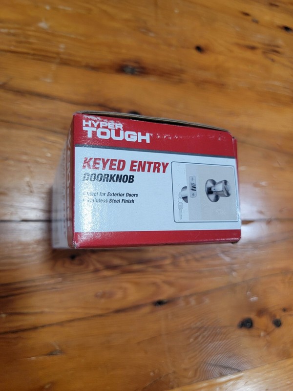 Hyper Tough Keyed Entry Doorknob Stainless Steel Finish ANSI Grade 3 Brand New! gallery