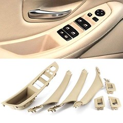 FEXON Beige Window Switch Armrest Panel, Inner Door Pull Handle Trim Cover
