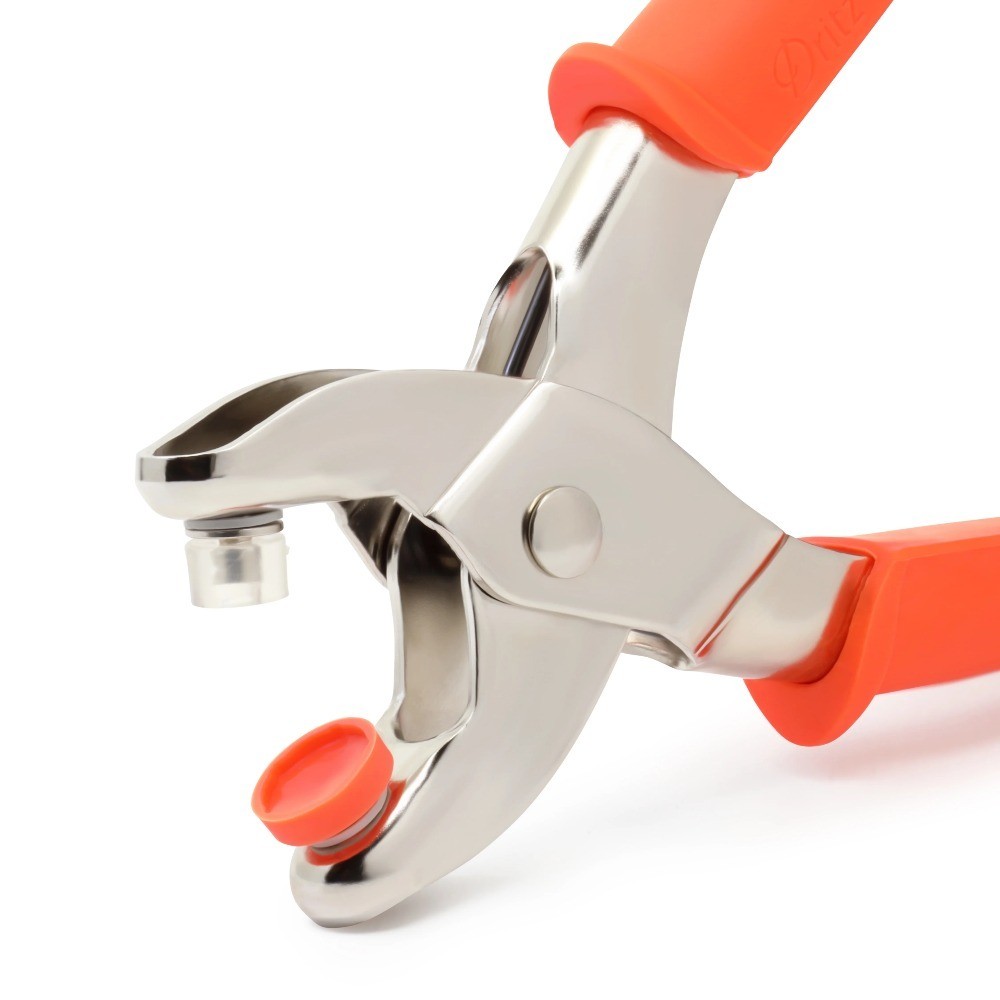Plastic Snap Fastener Pliers Tool Kit for Size 20 Snaps Orange Hand Press Pliers gallery