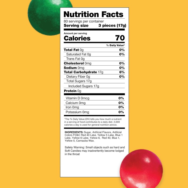 Jaw Breakers Hard Candy - 3 Pound Bulk Pack (About 230 Count) - Individually ... gallery