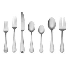 Halston 42-Piece Flatware Set, Stainless Steel, 18/0 (Service for 8)