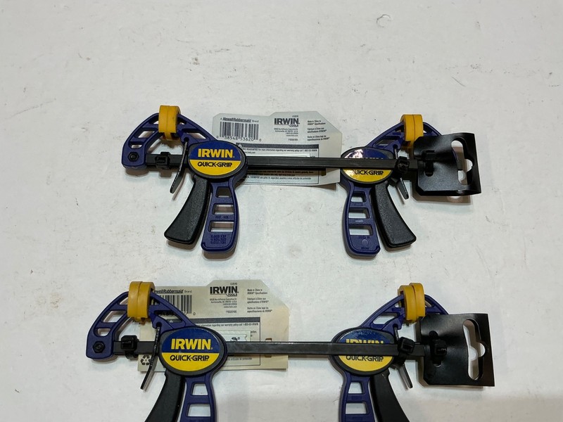 NOS Irwin MICRO Quick-Grip Bar Clamp (4-1/4") And Spreader (8") 53006 2 pks of 2 gallery