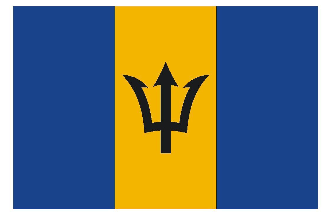 Barbados Flag Sticker Decal F50 gallery
