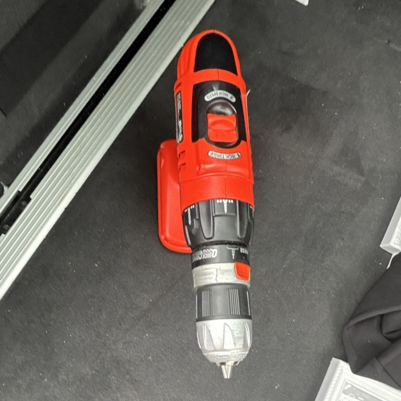 BLACK+DECKER 18V Cordless Drill Red/Black, Battery Included, Keyless 1/2" Chuck gallery